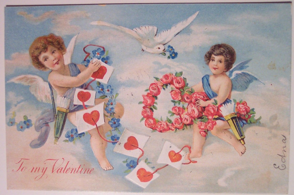 День Святого Валентина ангелочки