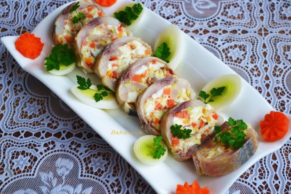 Рулетики на праздничный стол