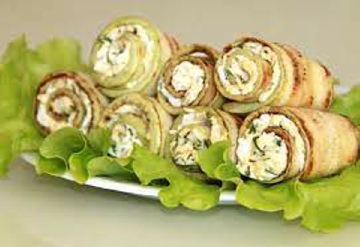 Закуски из лаваша