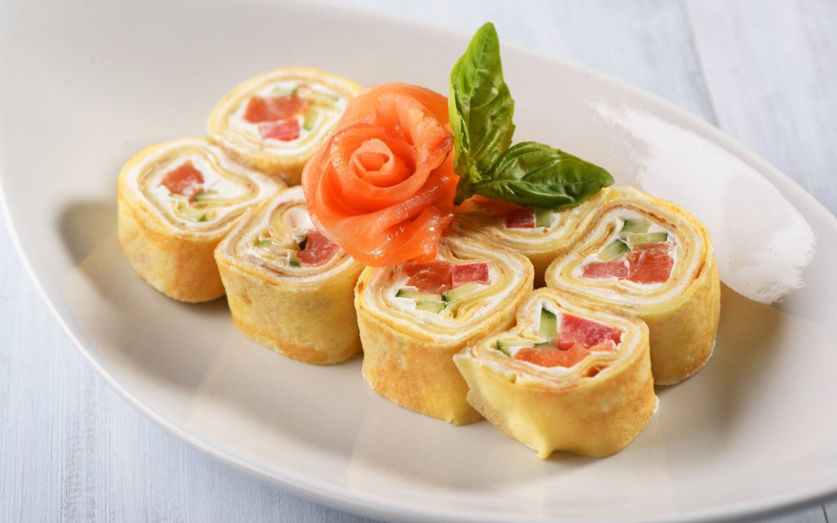 Блинчики с грибами