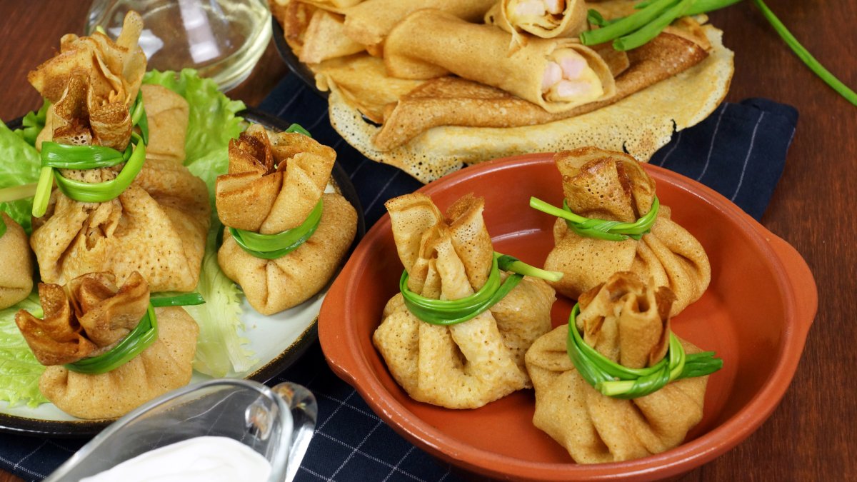 Закуска с блинчиками