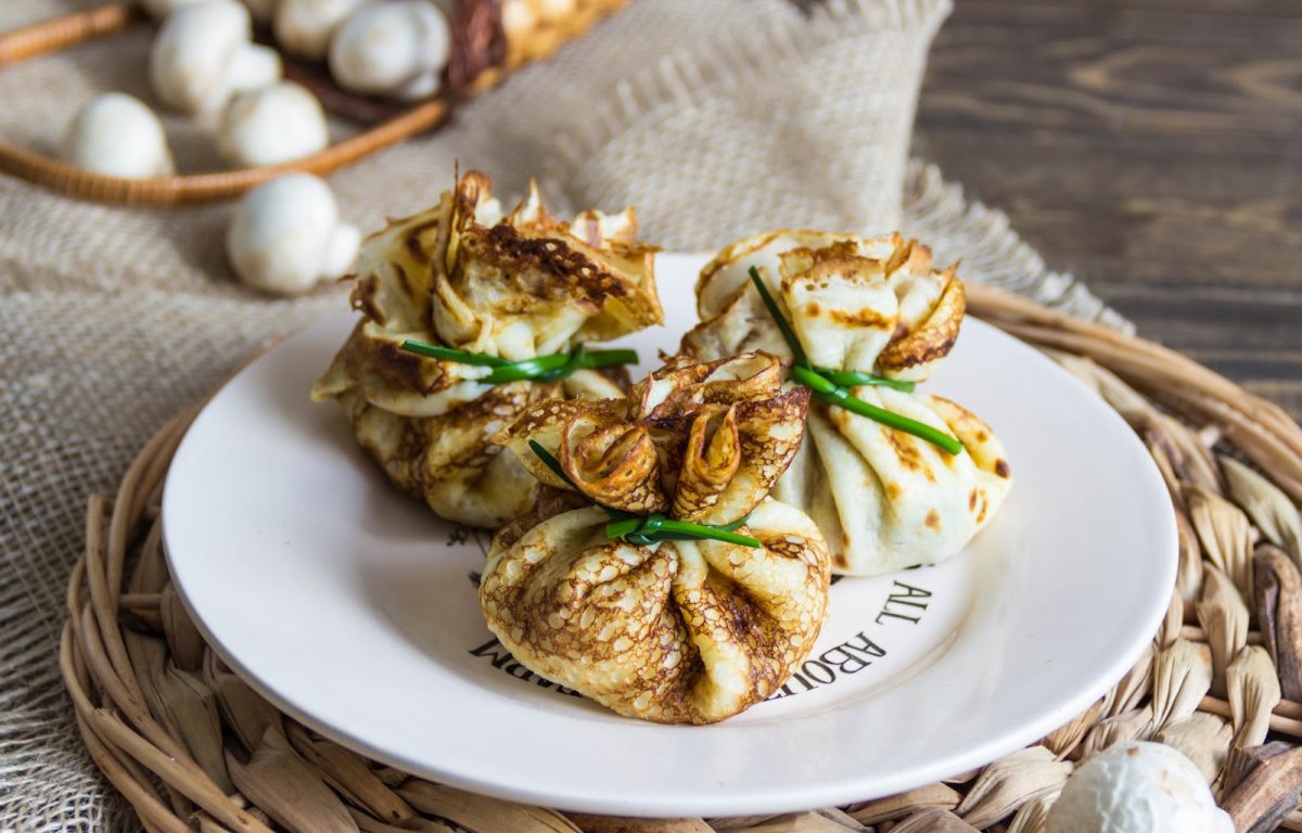 Красиво завернуть блинчики