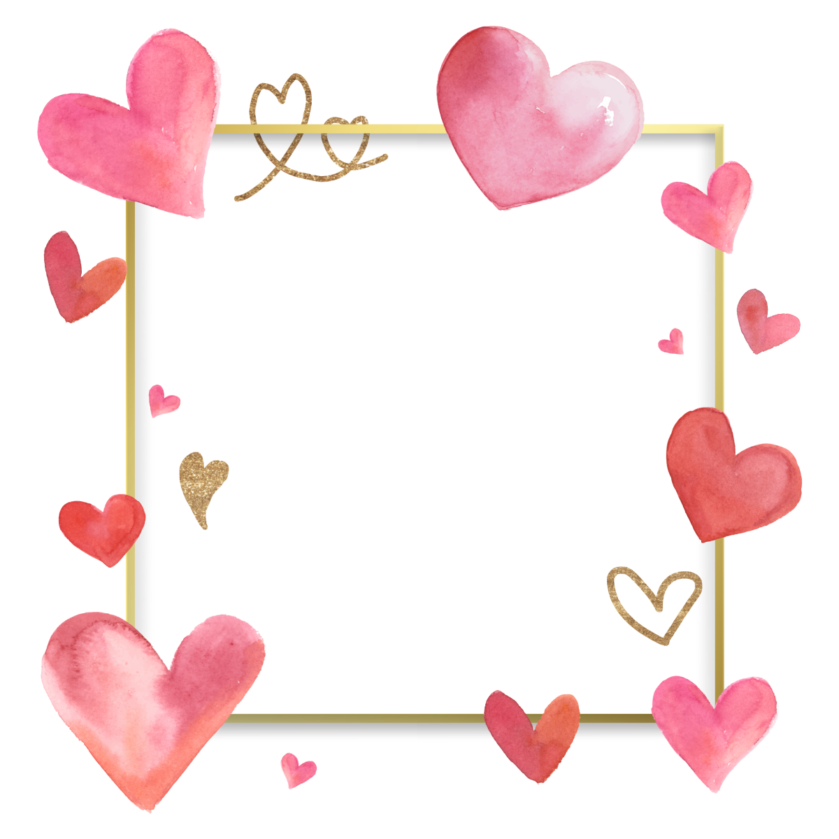 Рамочка с сердечками