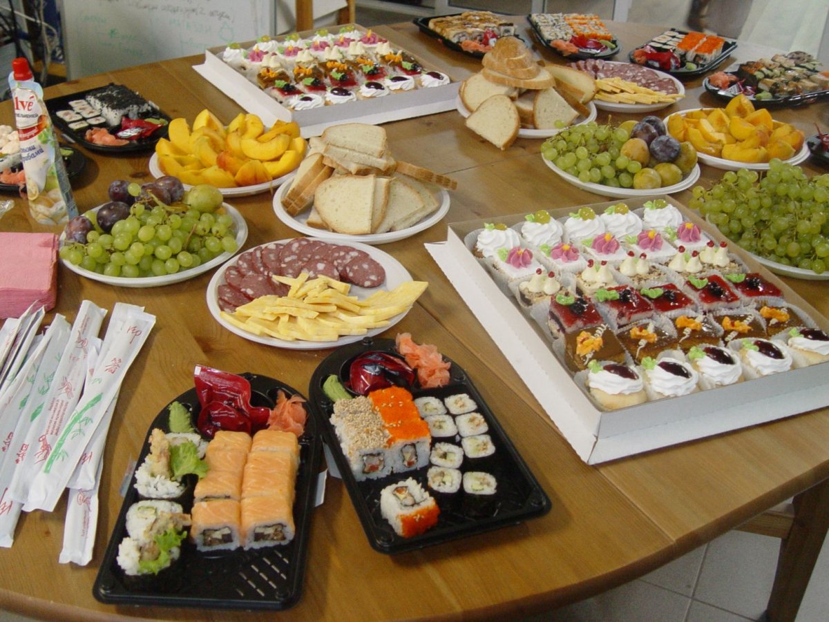 Меню на праздничный стол