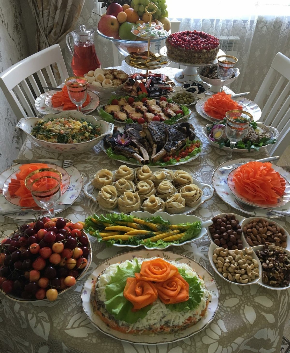 Украшение фуршетного стола