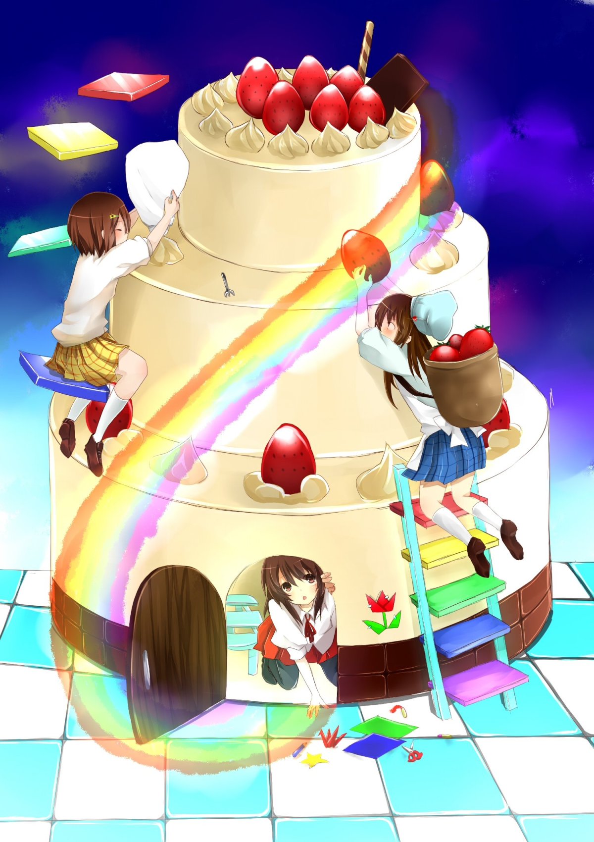 Торт с Тоторо для девочки