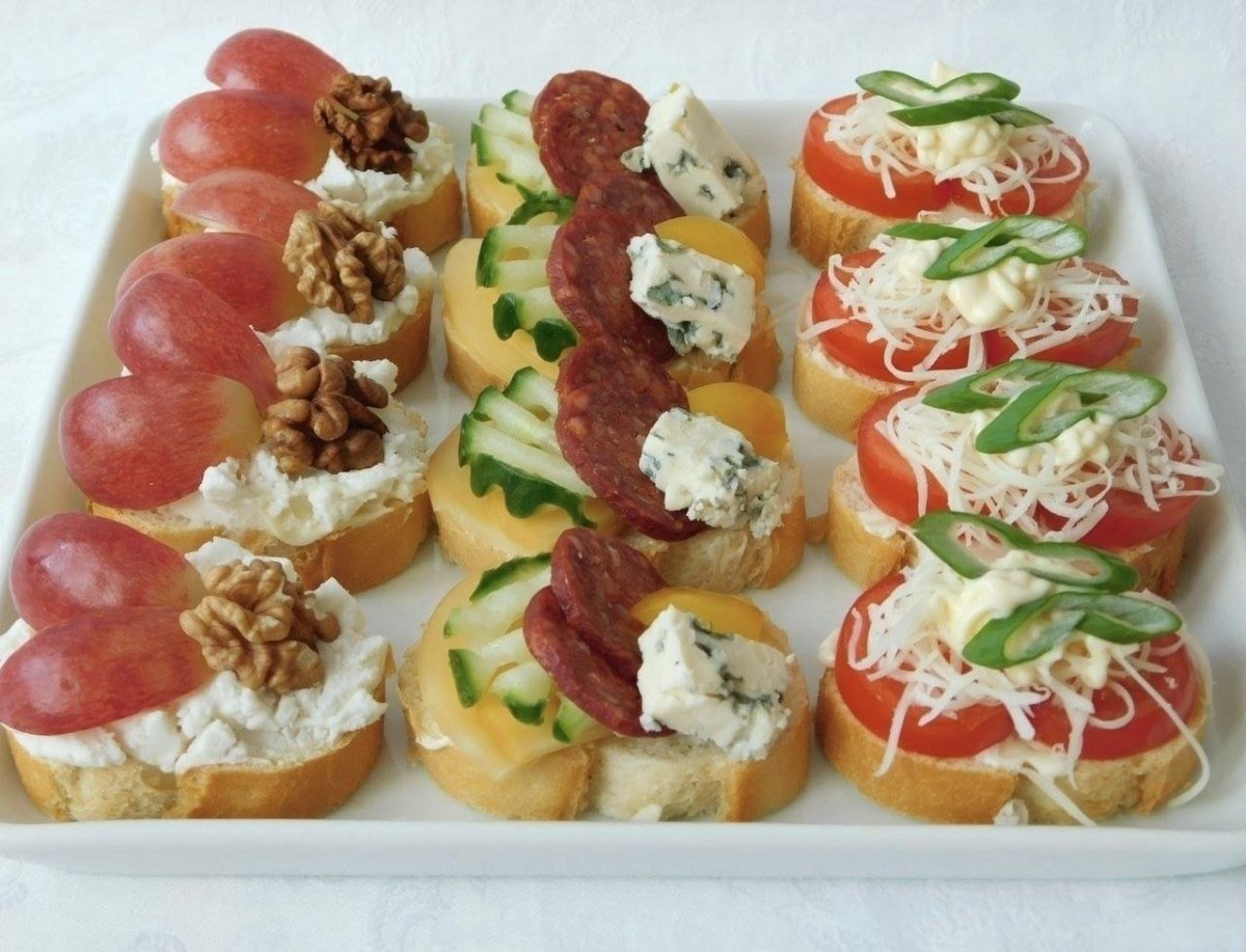 Красивые закуски на праздничный стол