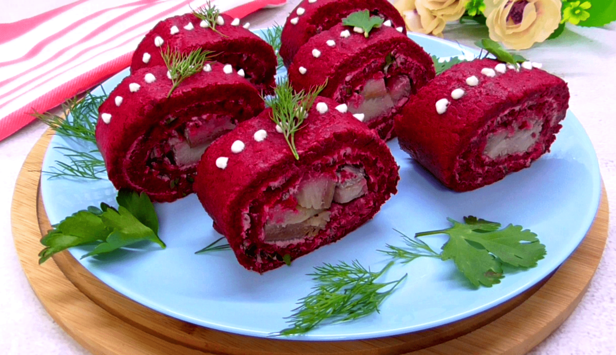 Закуски с бородинским хлебом