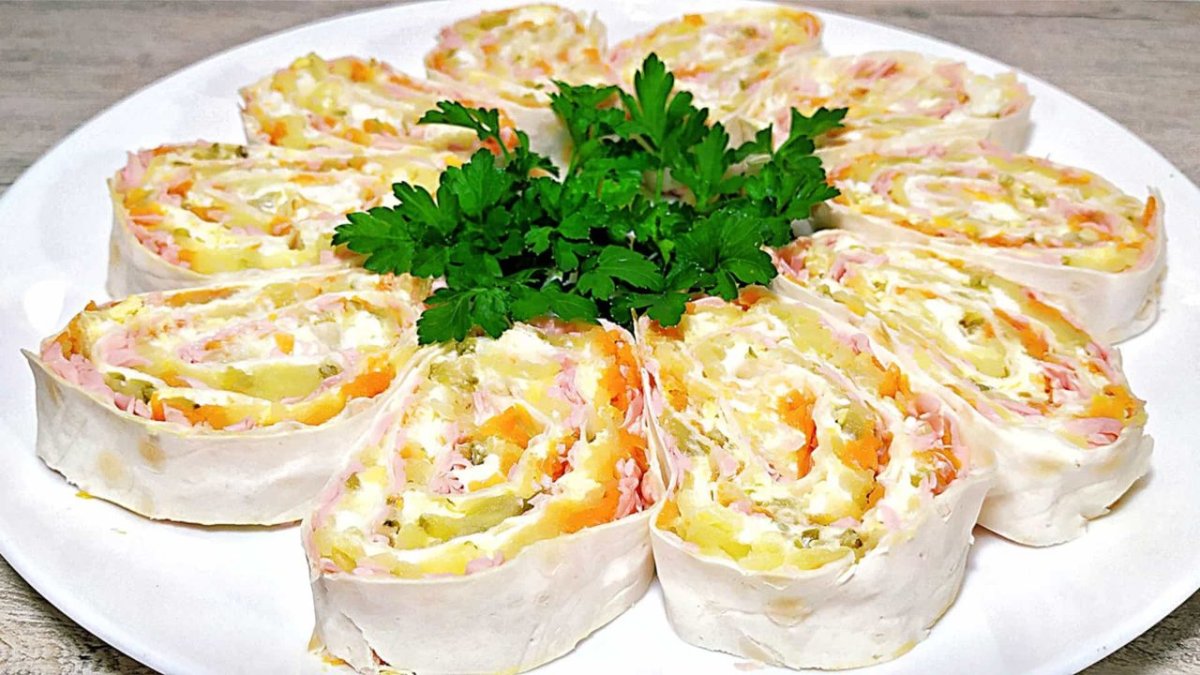 Холодные закуски из лаваша