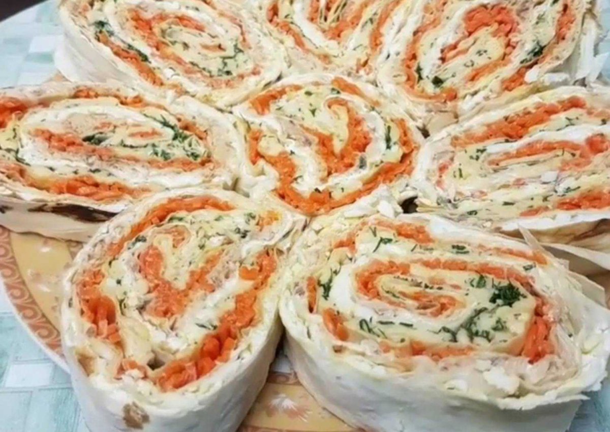 Закуски из лаваша