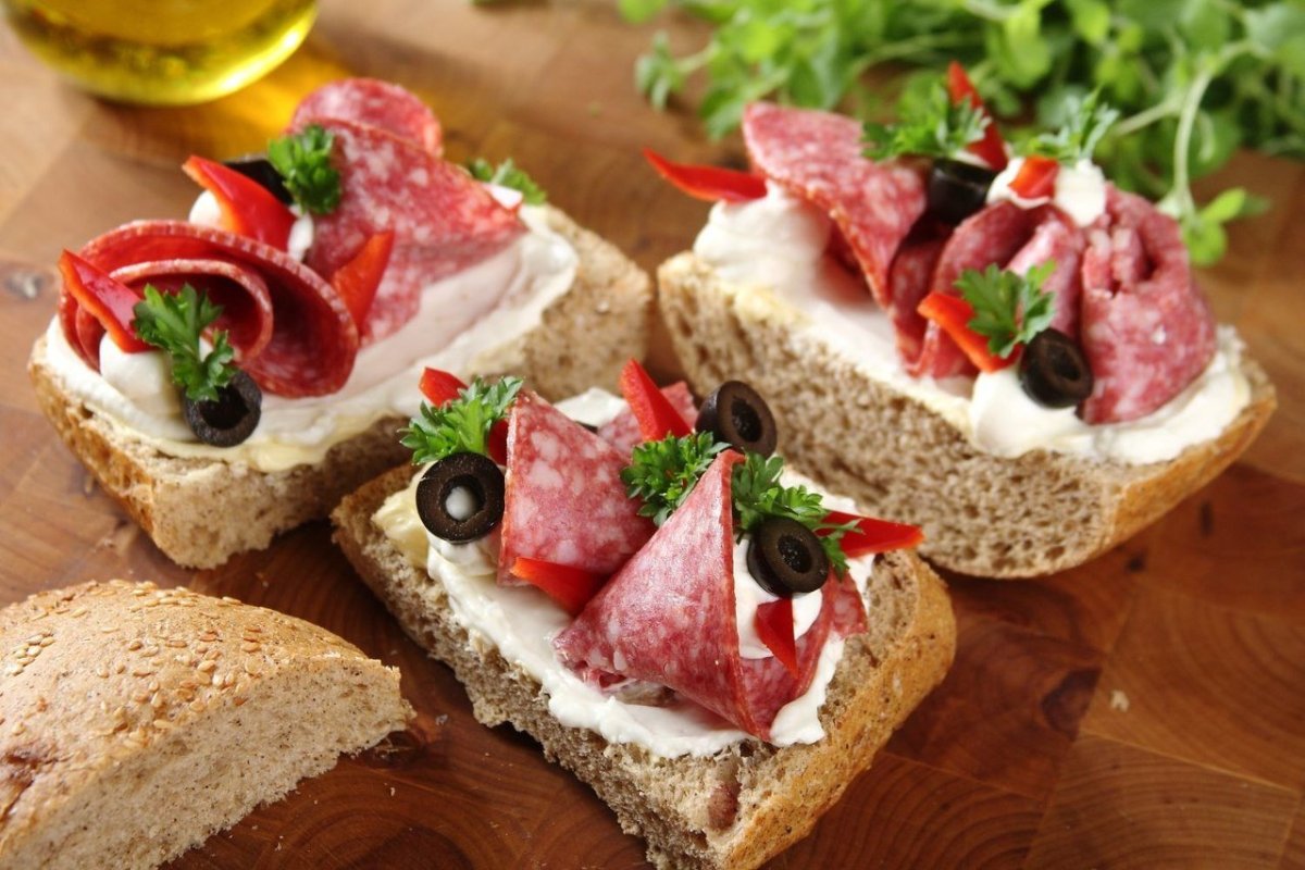 Открытые бутерброды