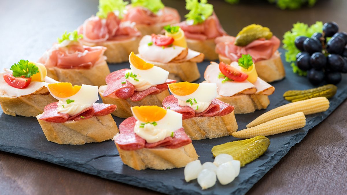 Красивые бутерброды на праздничный стол