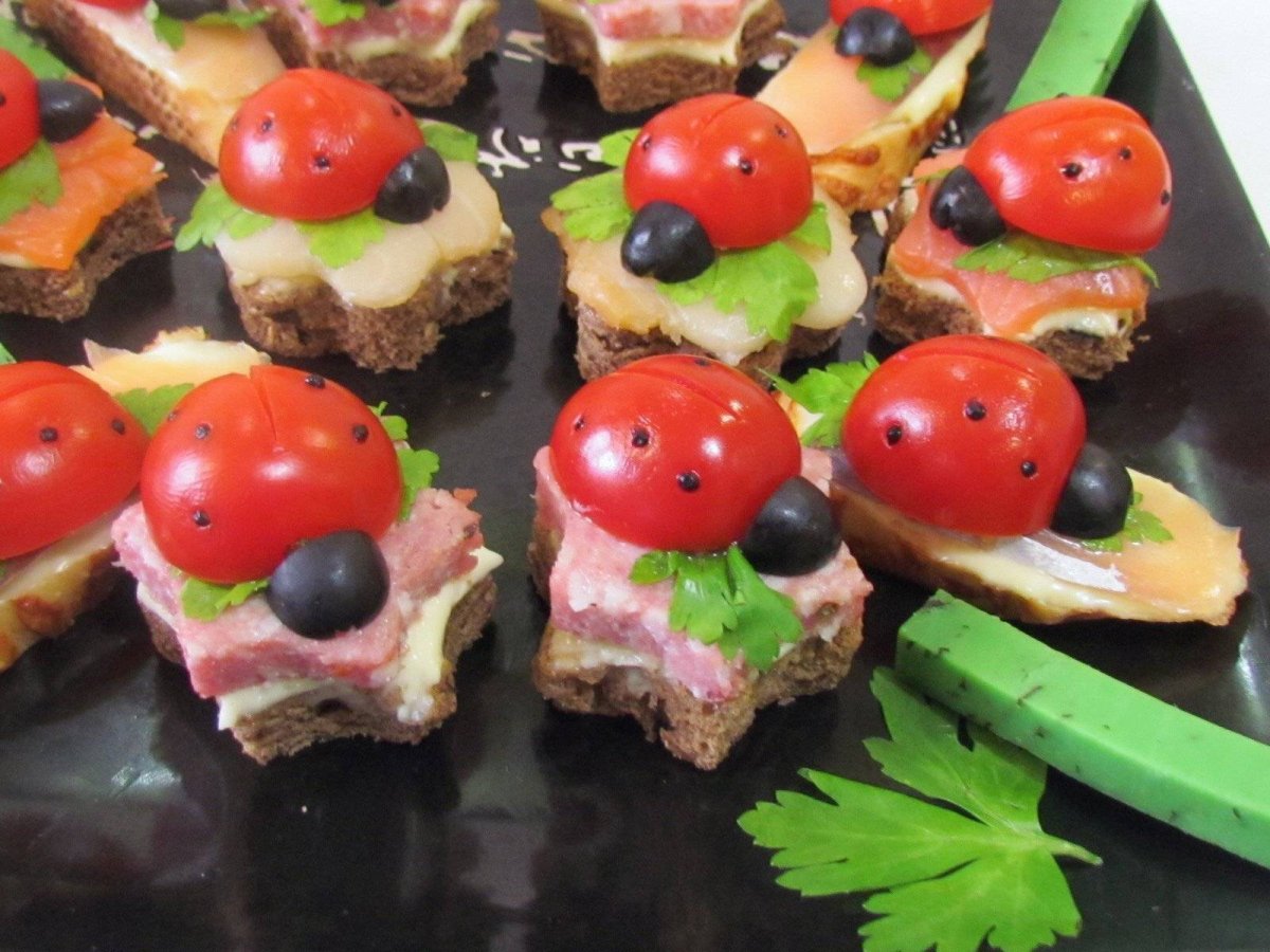 Красивые канапе на праздничный стол