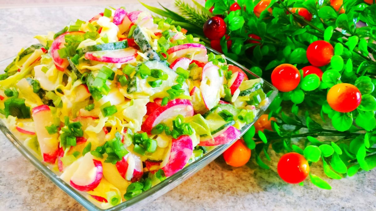 Овощные салаты на праздничный стол простые и вкусные