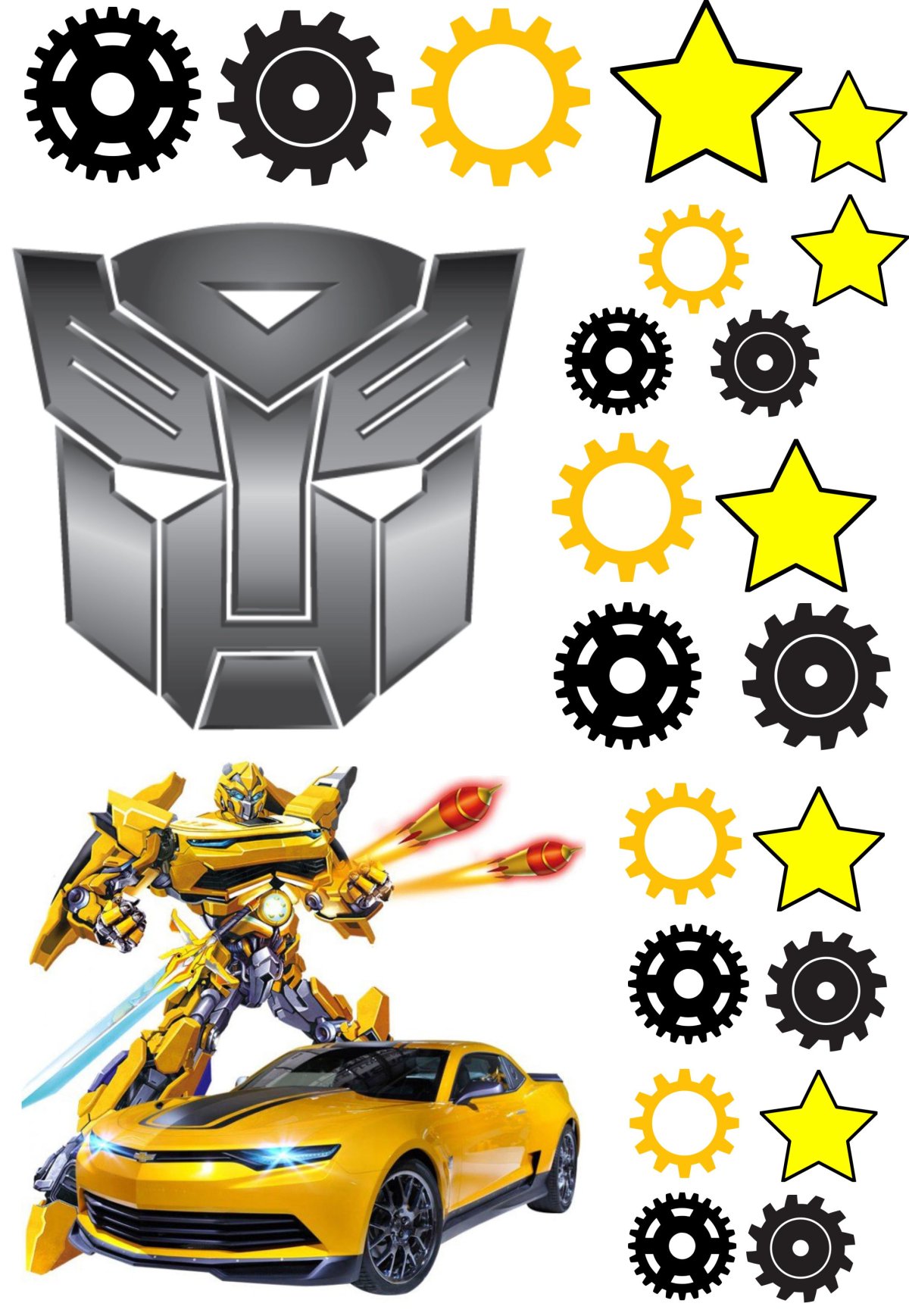 Торт Бамблби и Оптимус Прайм