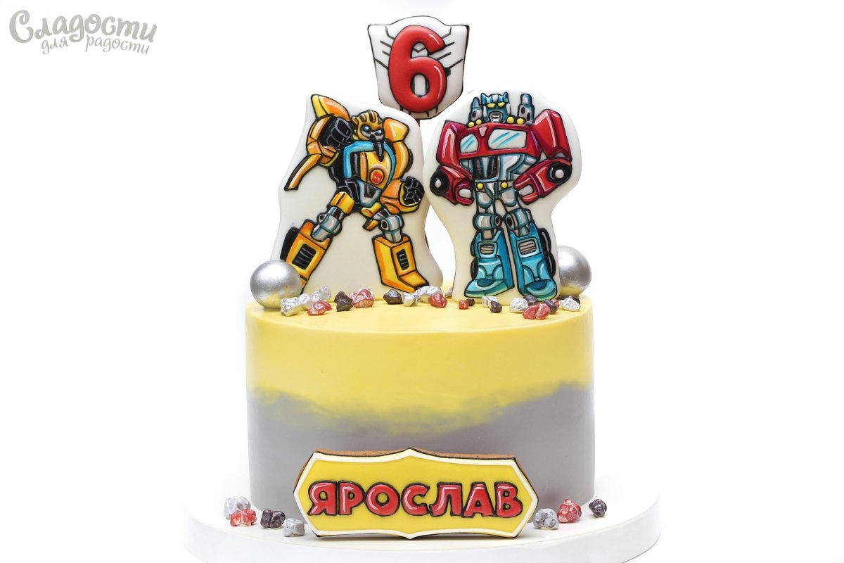 Торт «трансформеры - Бамблби»