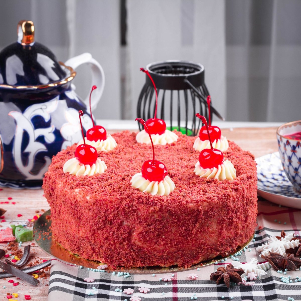 Торт красный бархат Чизберри
