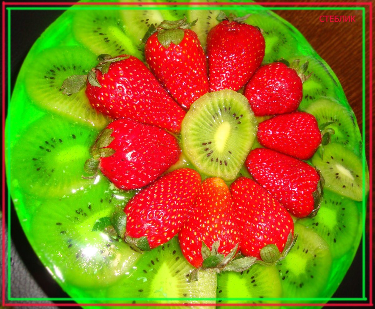 Фруктово йогуртовый торт