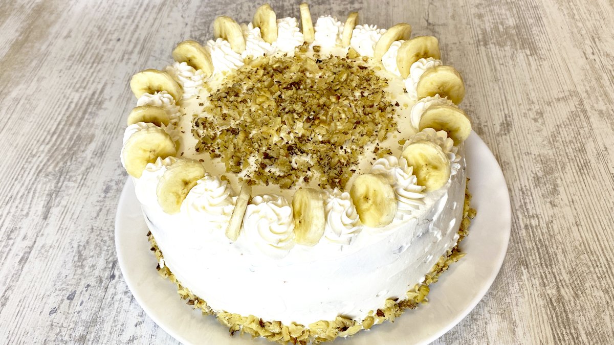 Банановый торт с маскарпоне