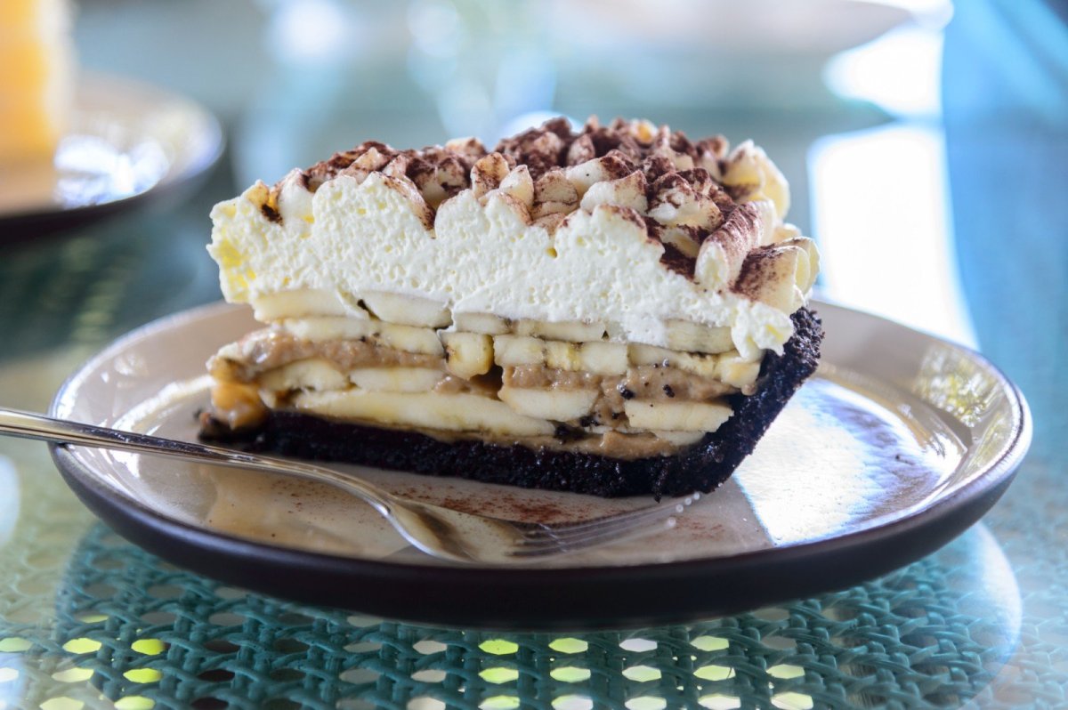 Десерт с бананом без выпечки