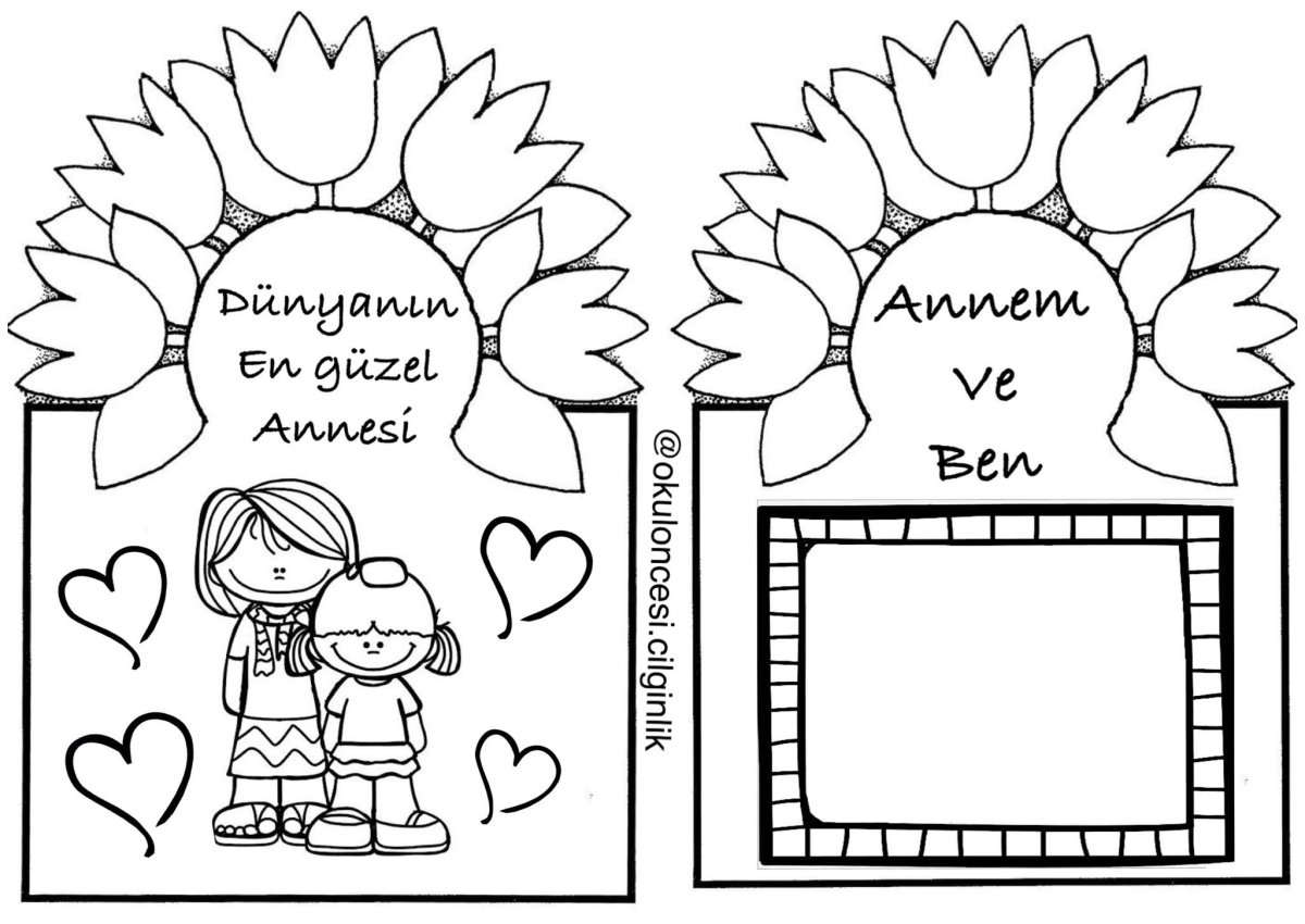 Раскраски ко Дню матери своими руками с шаблонами