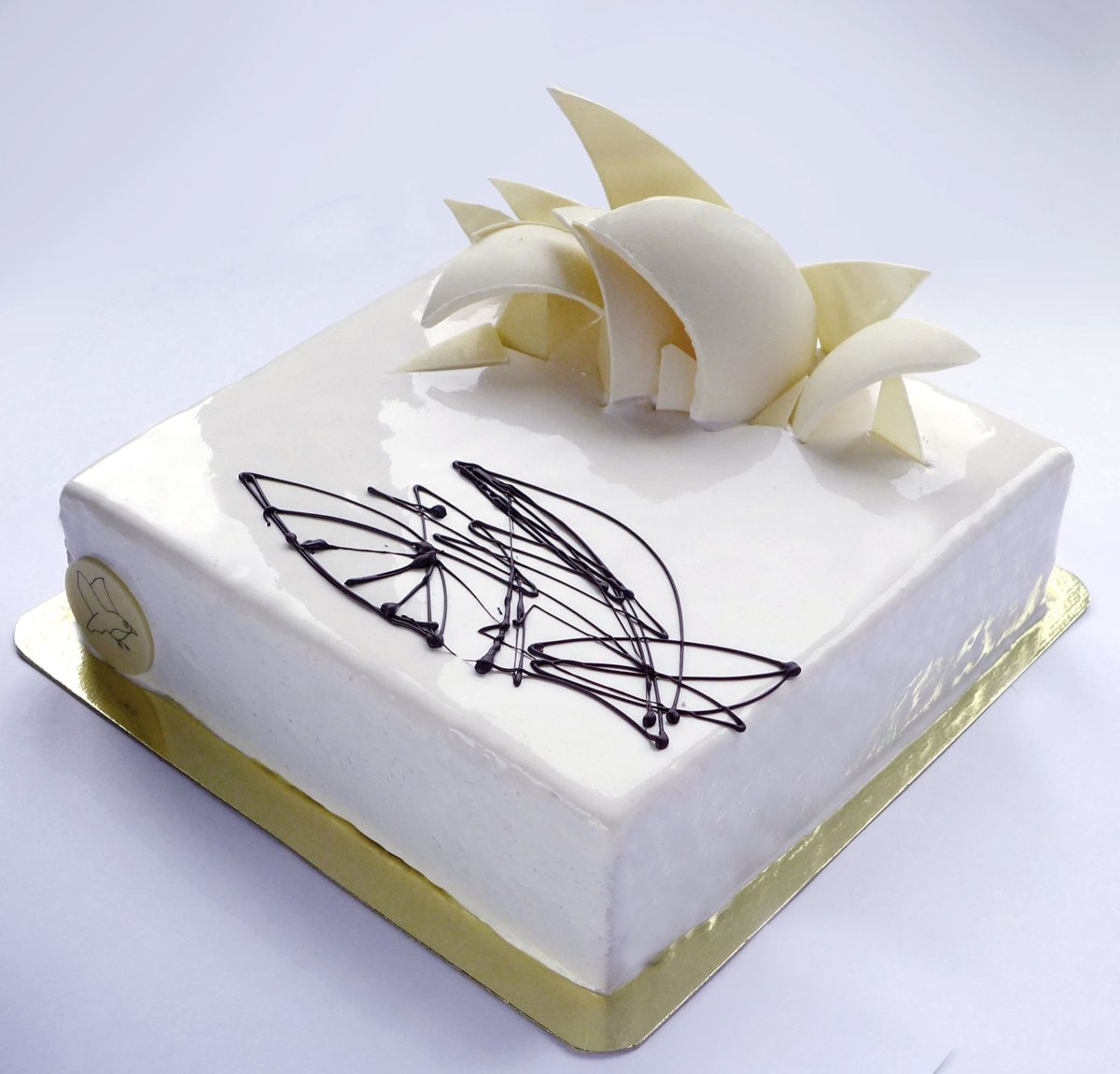 Квадратный свадебный торт