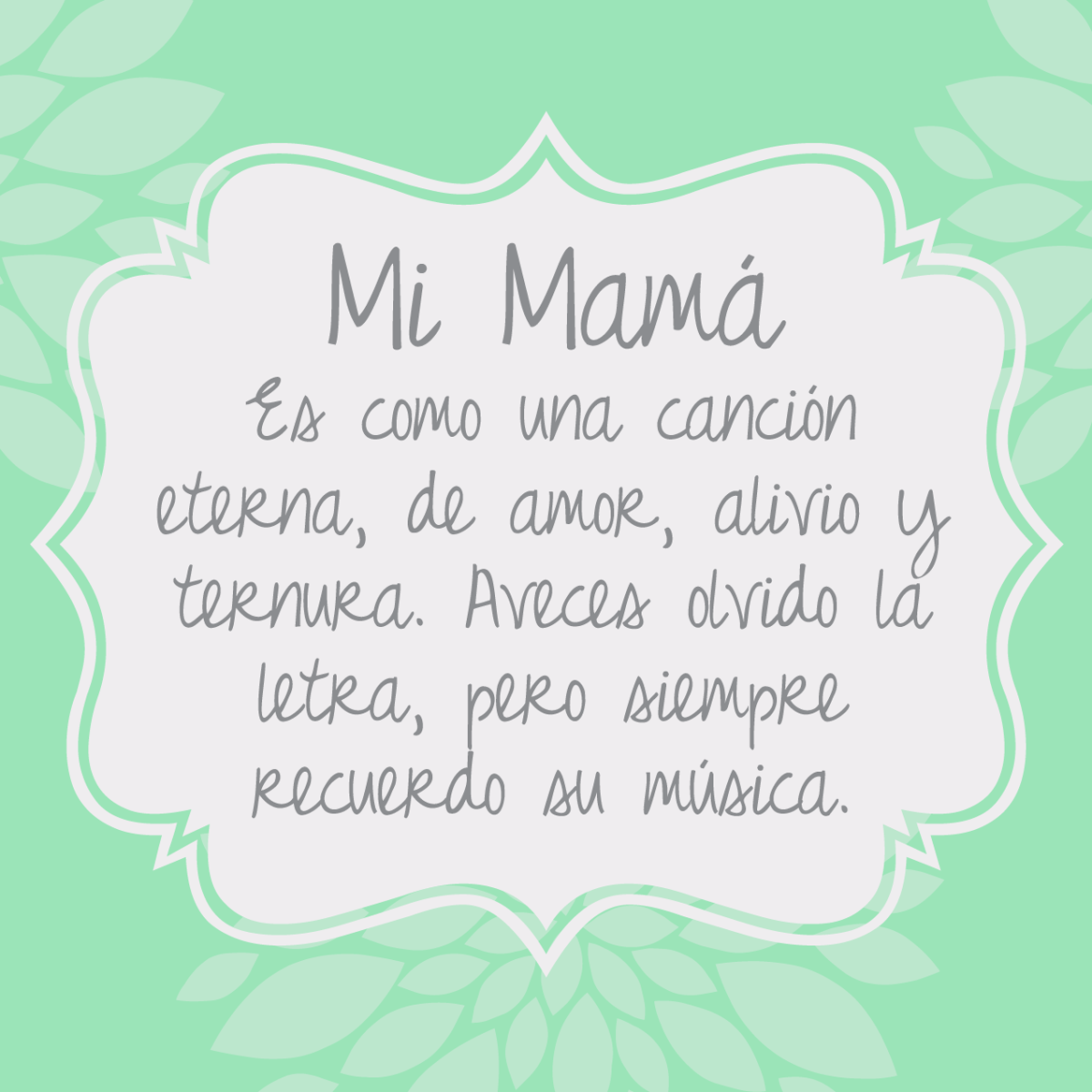 I feliz dia mama
