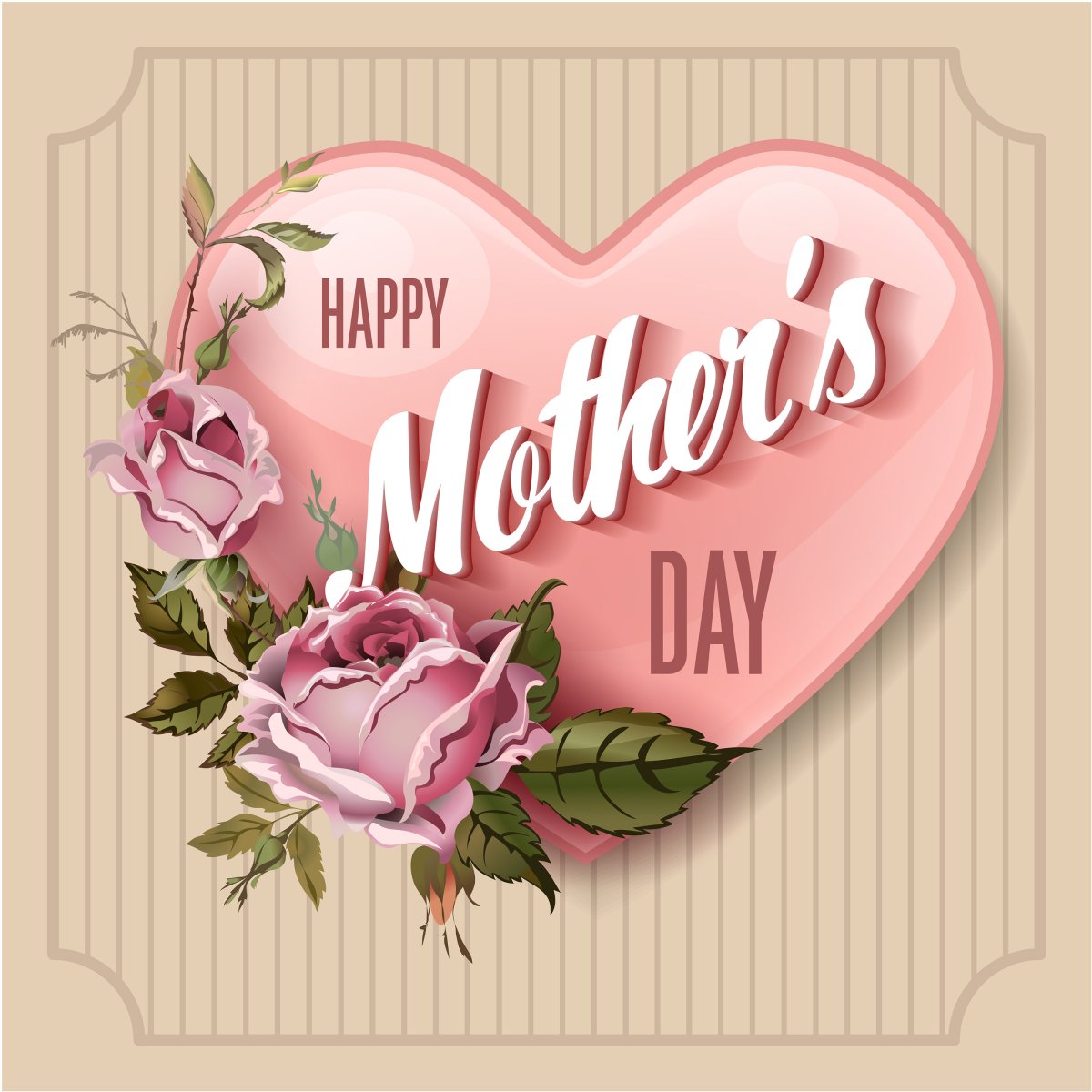 Открытка маме дизайнерская