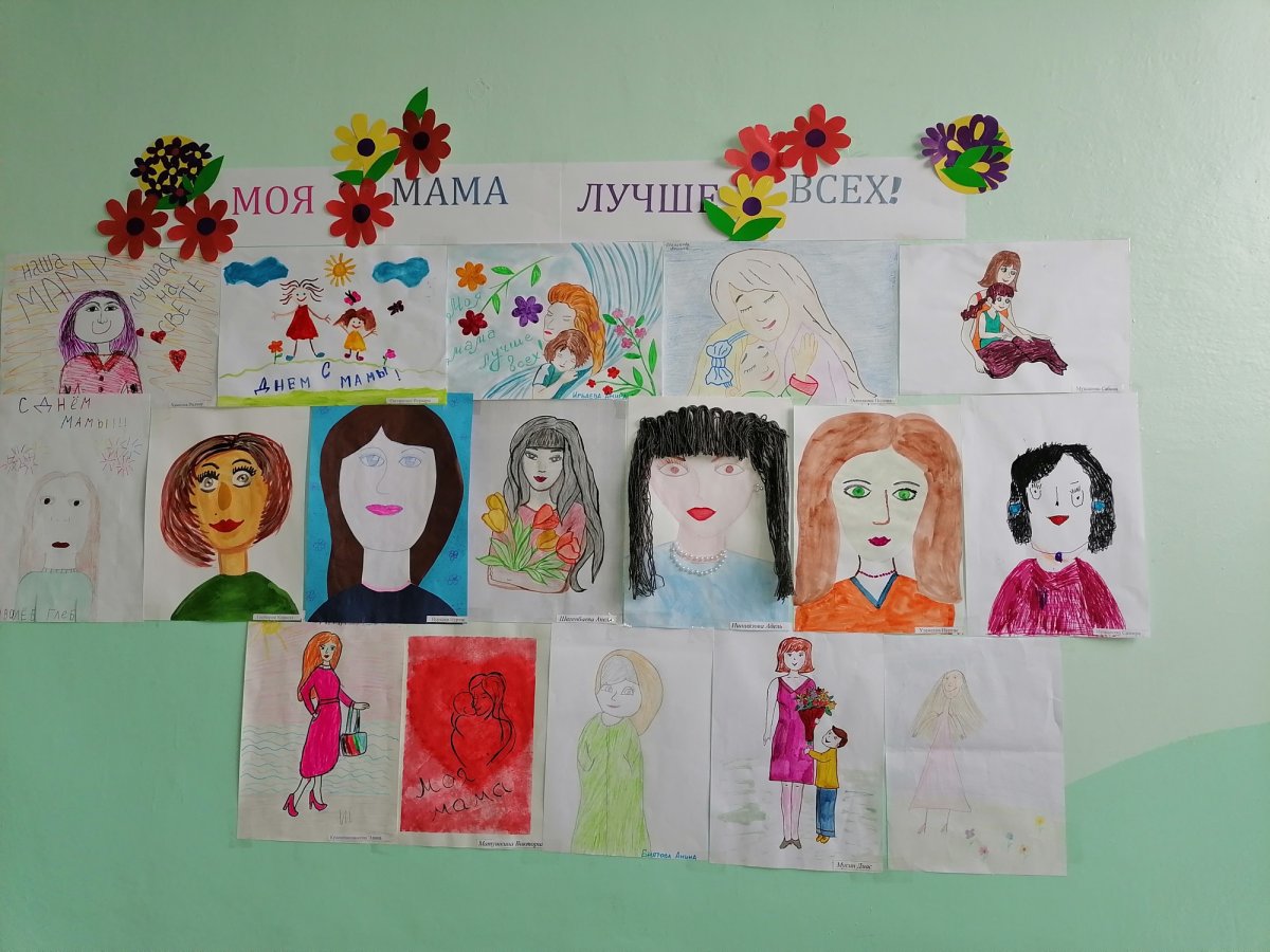 Портрет мамы в детский сад