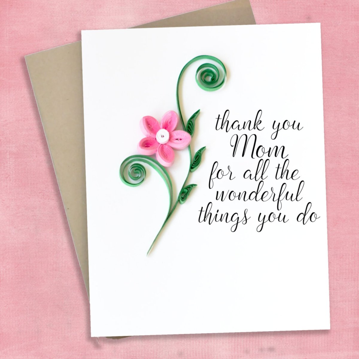 С днем матери Акварельная открытка