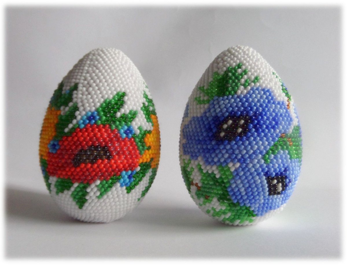 Яйца Обвязанные бисером