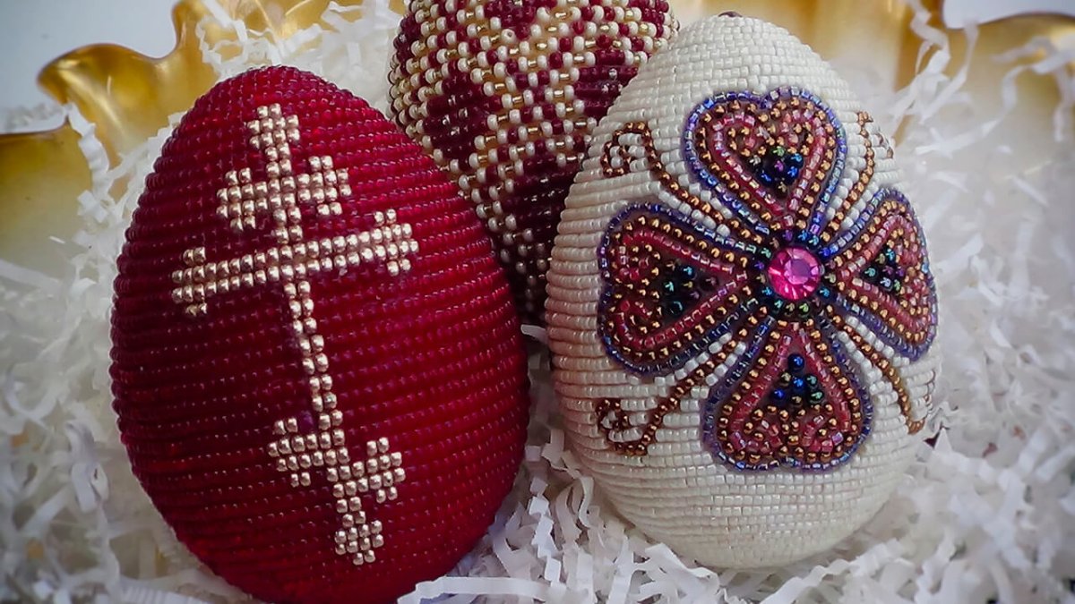 Изделия из бисера к Пасхе