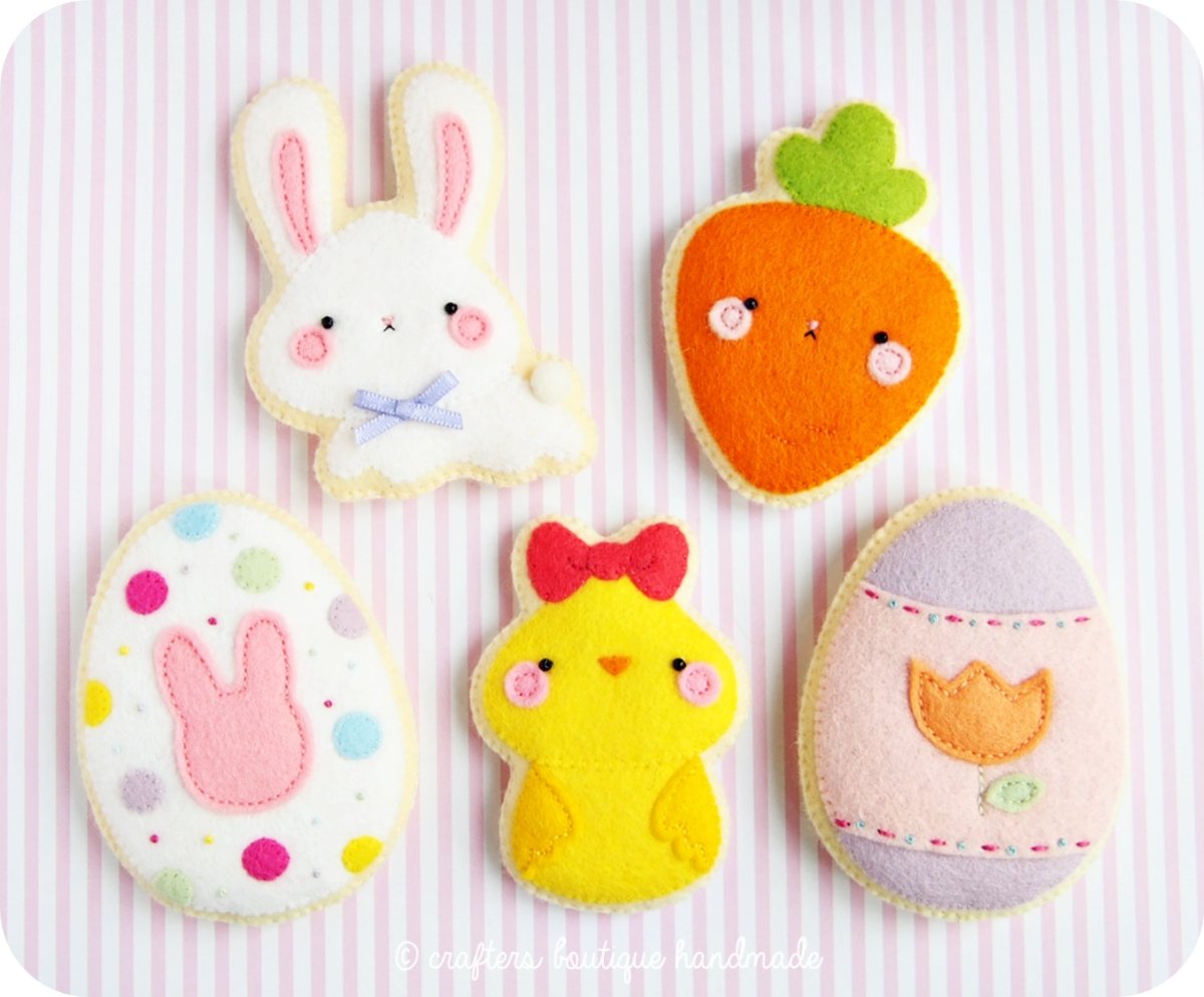 Пасхальный цыпленок из фетра