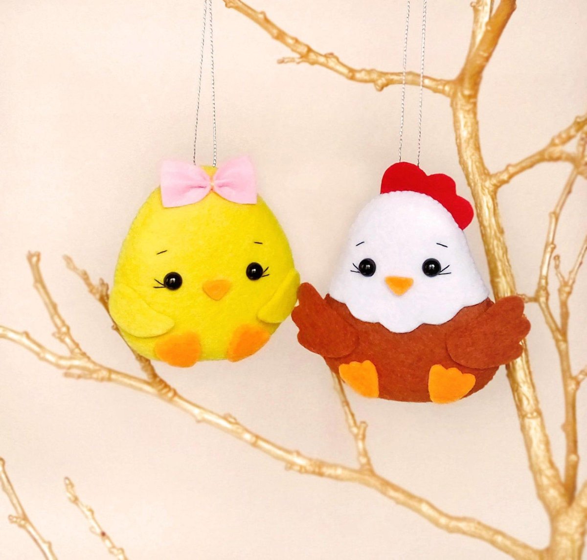 Цыпленок из фетра на Пасху