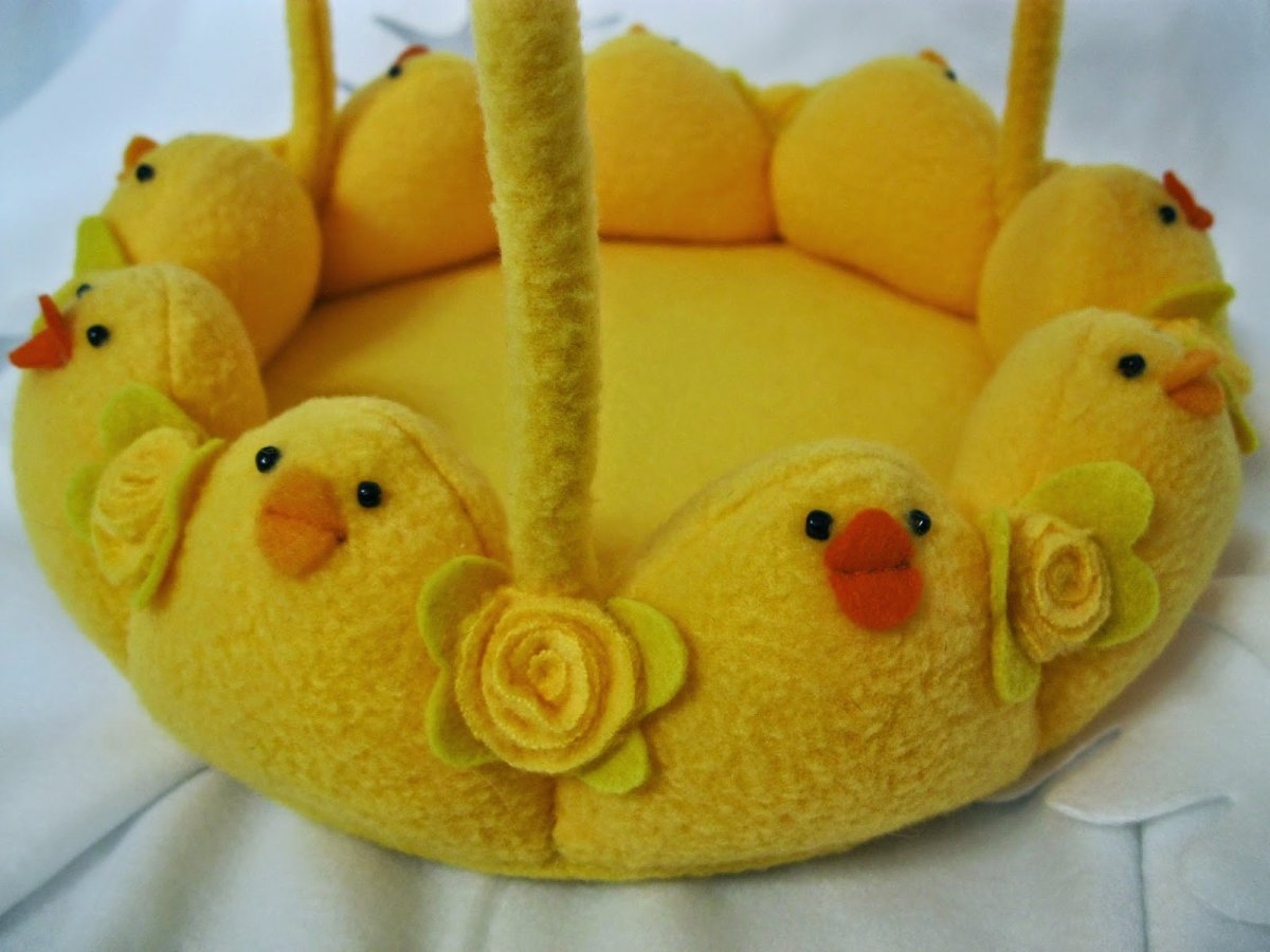 Пасхальные яйца из фетра