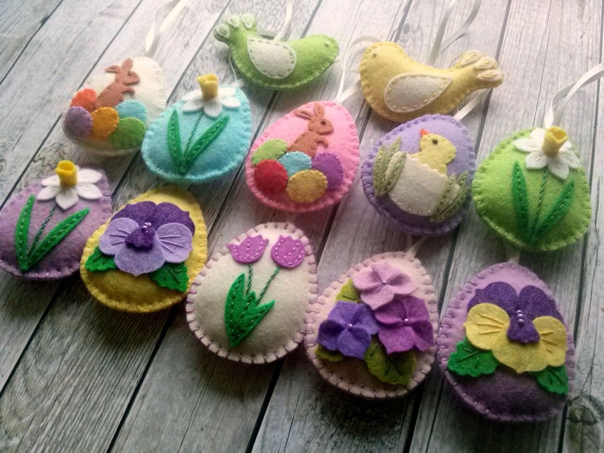 Цыпленок из фетра на Пасху