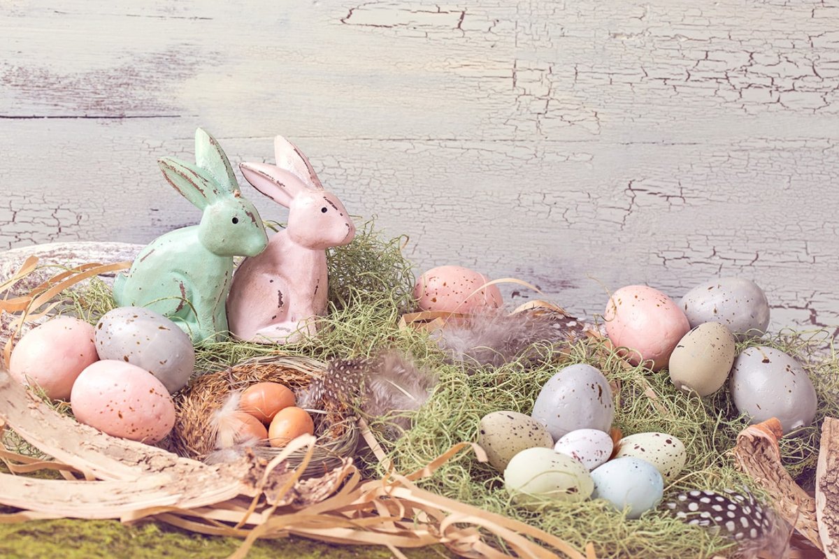 Пасха пастельный цвет