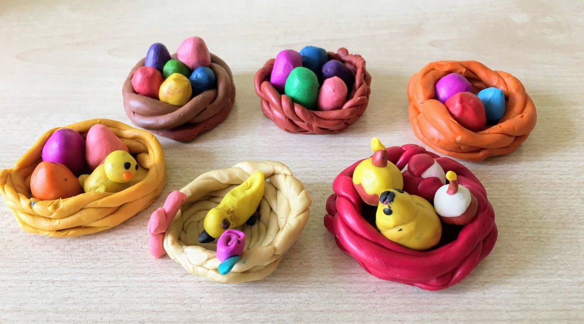 Пасха из пластилина