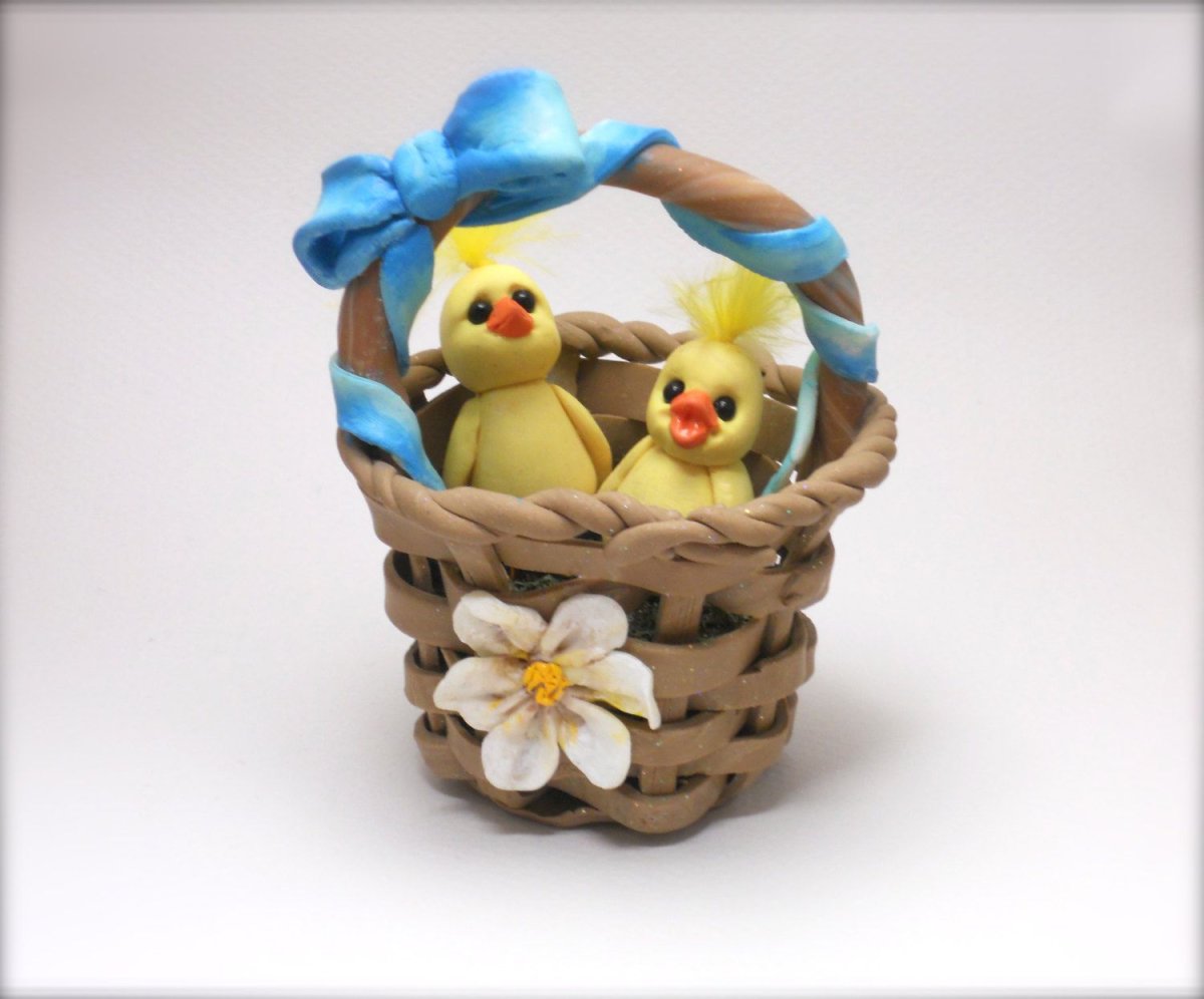 Поделки на Пасху из полимерной глины