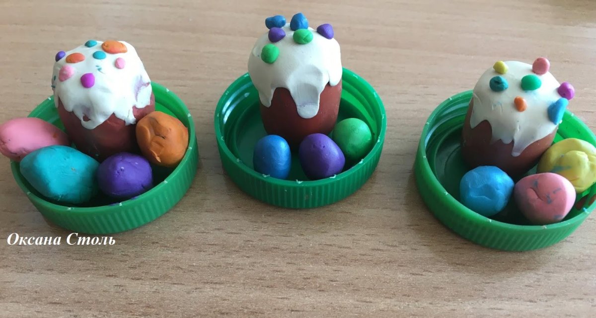 Пасха из пластилина