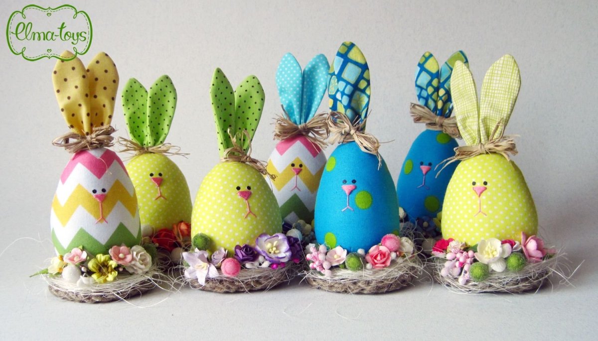 Пасхальные цветы из фетра