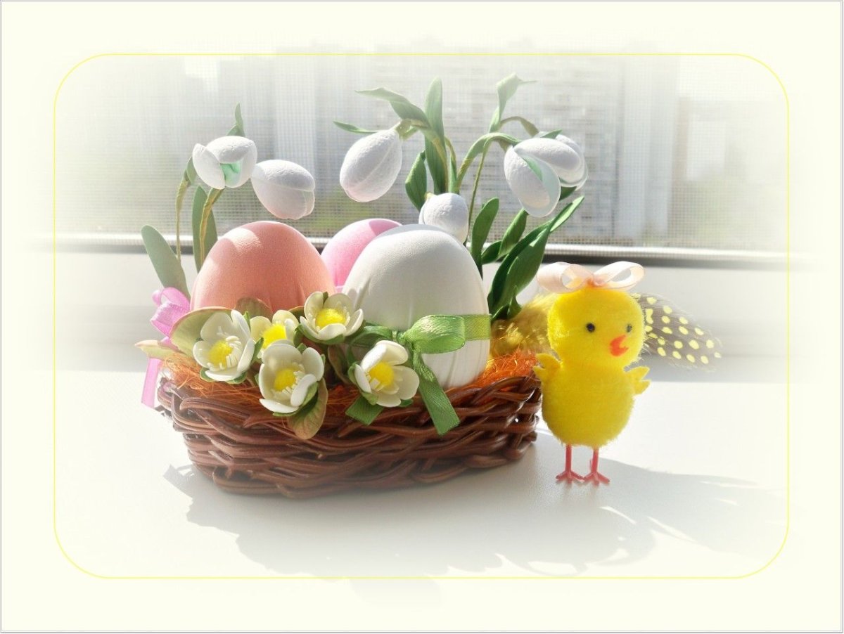 Пасхальная корзинка для дошкольников