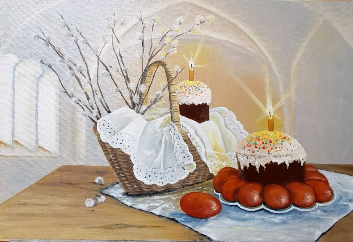 Аркадий пластов Пасхальный натюрморт