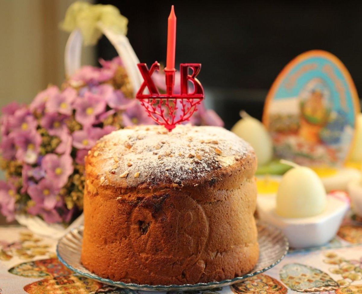 Кулич и яйца