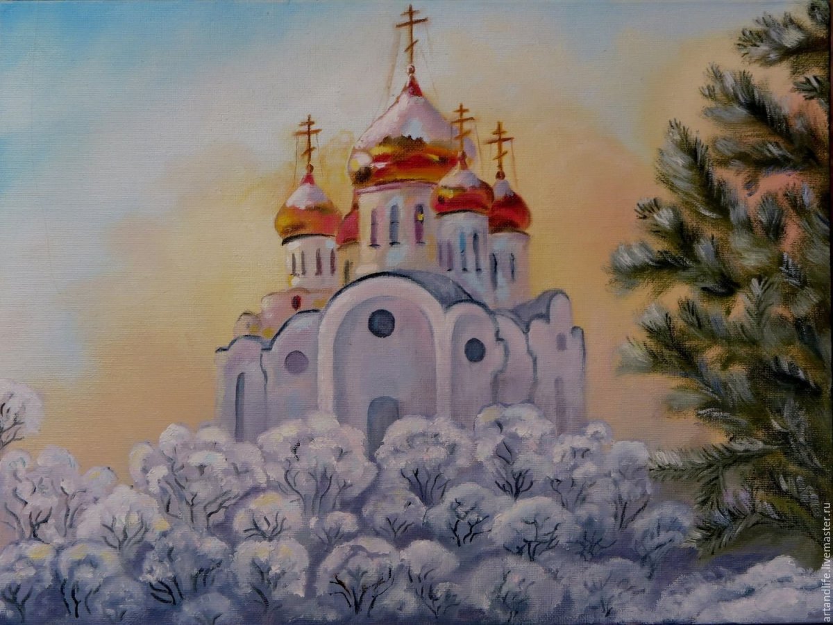 Раскраска Пасха храм