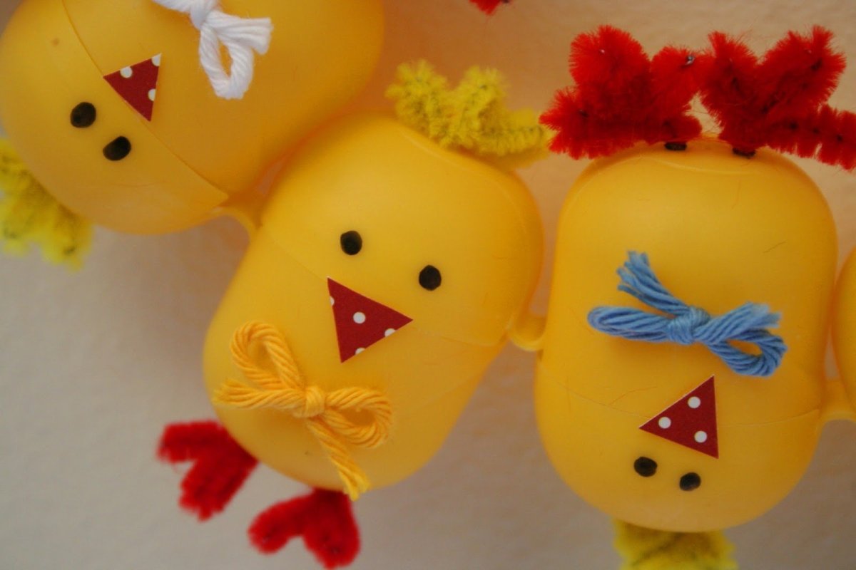 Шапочка цыпленка из фетра