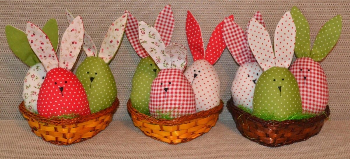 Рукоделие к Пасхе из ткани
