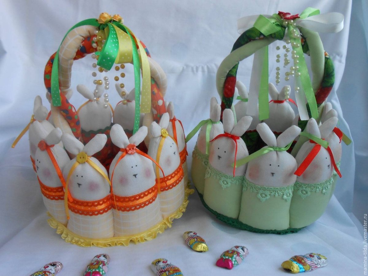 Шитые игрушки к Пасхе