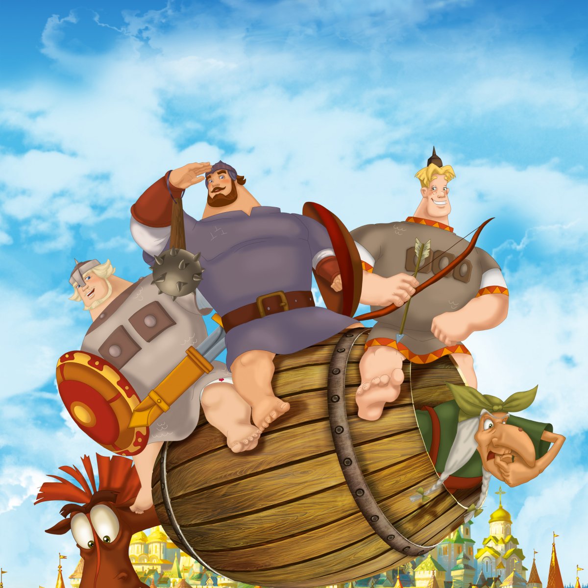 Илья Муромец алёша Попович и Добрыня Никитич