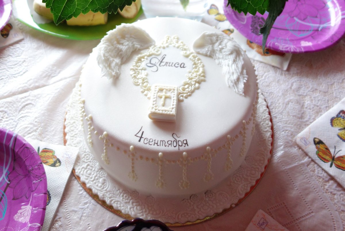 Торты на крестины домашние